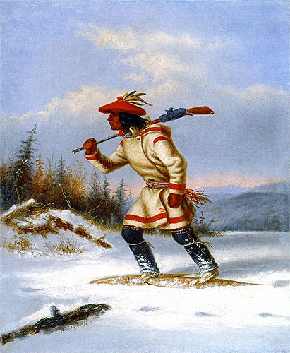 The Indian Hunter, 1866 | Cornelius Krieghoff | Painting Reproduction