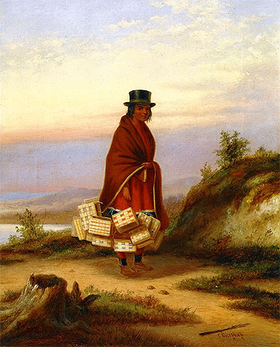 A Caughnawaga Woman | Cornelius Krieghoff | Painting Reproduction
