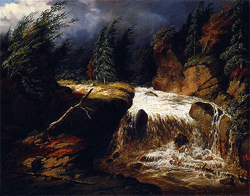 Der vorbeiziehende Sturm, St. Féréol, 1854 | Cornelius Krieghoff