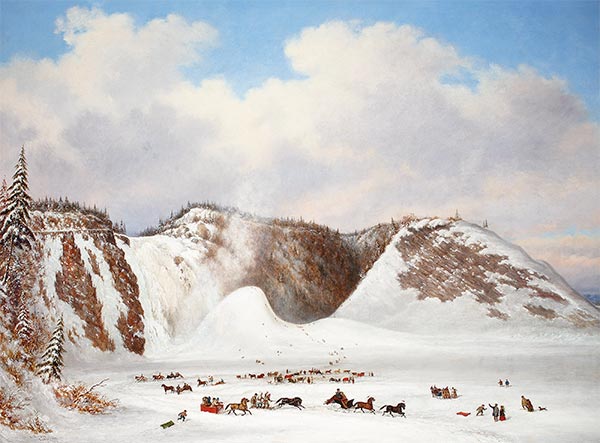Montmorency Falls, 1853 | Cornelius Krieghoff | Painting Reproduction