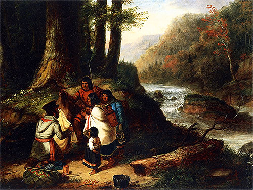The Trader, 1850 | Cornelius Krieghoff | Painting Reproduction