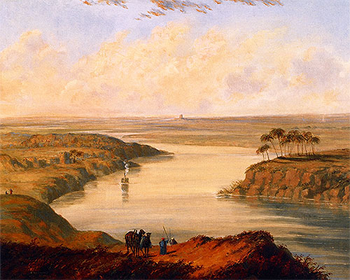 The Plains of Babylon, 1846 | Cornelius Krieghoff | Gemälde Reproduktion