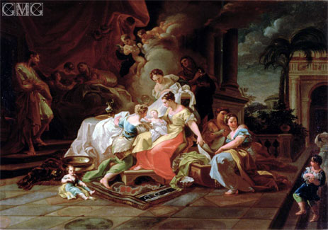 The Birth of Mary, c.1753 | Corrado Giaquinto | Gemälde Reproduktion