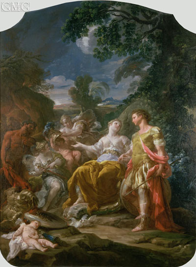 Mars and Venus with Cupids, n.d. by Corrado Giaquinto | Painting Reproduction