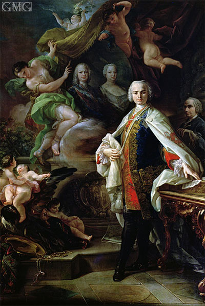 Portrait of Carlo Broschi - Il Farinelli, c.1746 by Corrado Giaquinto | Painting Reproduction