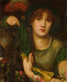 My Lady Greensleeves, 1863 by Rossetti | Painting Reproduction