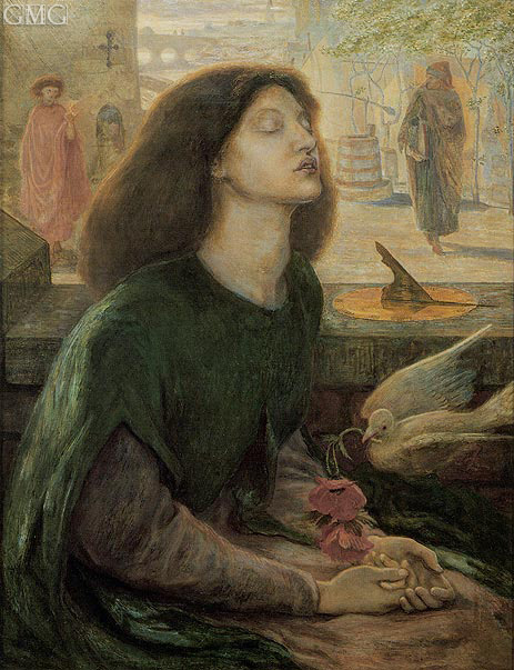 Beata Beatrix (Blessed Beatrice), c.1877/82 | Rossetti | Gemälde Reproduktion