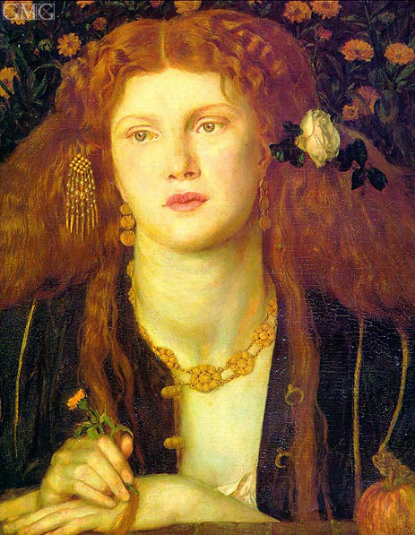 Bocca Baciata (The Kissed Mouth), 1859 | Rossetti | Painting Reproduction