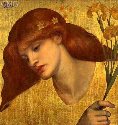 Sancta Lilias | Rossetti | Gemälde Reproduktion