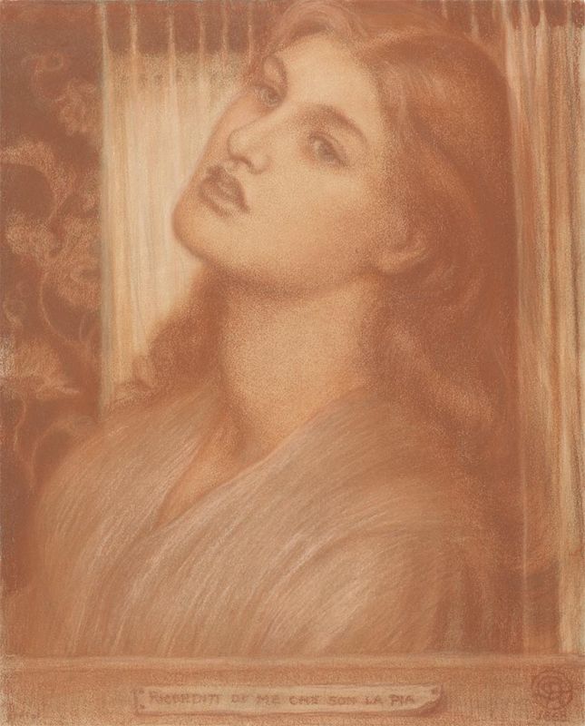 Studie für La Pia de' Tolomei, 1868 | Rossetti