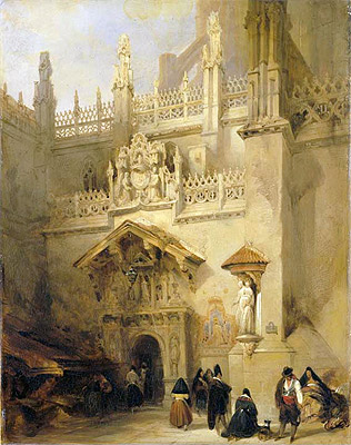 Granada: the Chapel of Ferdinand and Isabella, 1838 | David Roberts | Painting Reproduction