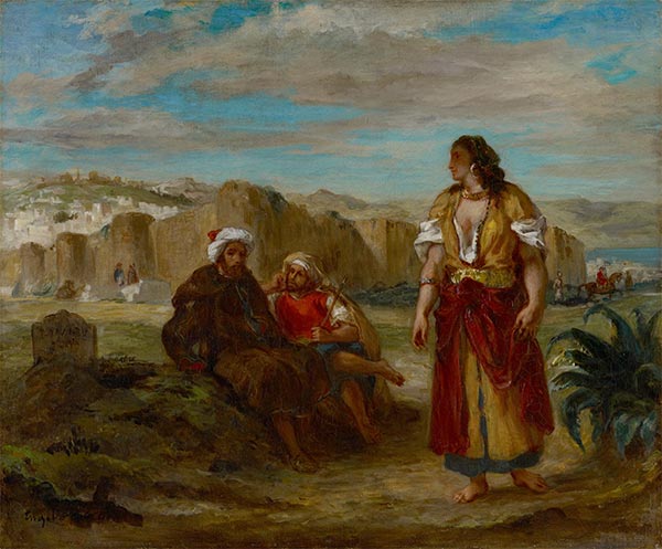 View of Tangier, c.1852/53 by Eugène Delacroix | Painting Reproduction