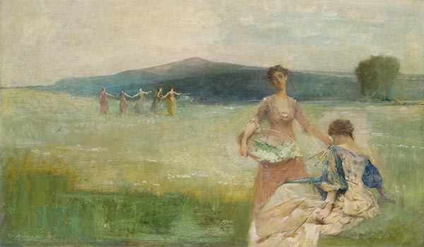 Spring, 1890 | Thomas Wilmer Dewing | Painting Reproduction