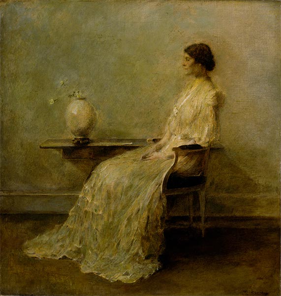 Lady in White II, c.1910 | Thomas Wilmer Dewing | Painting Reproduction