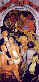 Night of the Rich, 1928 von Diego Rivera | Gemälde-Reproduktion