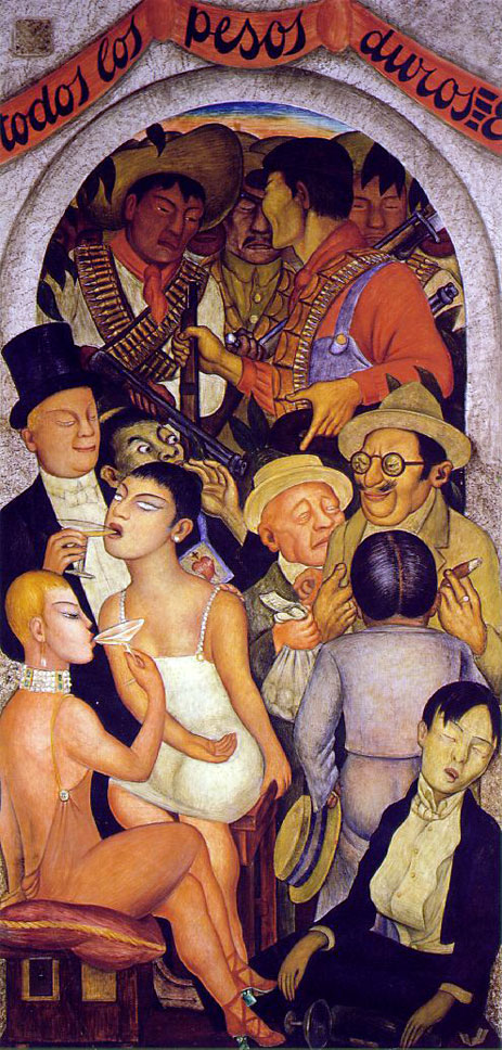Night of the Rich, 1928 | Diego Rivera | Gemälde Reproduktion