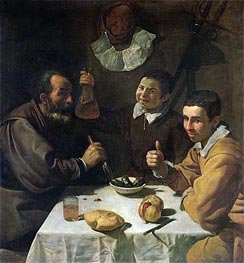 Luncheon, c.1617 by Velazquez | Painting Reproduction