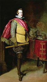 Portrait of Philip IV of Spain, Undated by Velazquez | Painting Reproduction