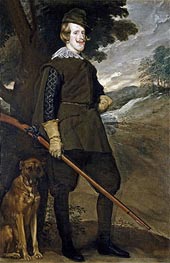 Felipe IV in Hunting Garb, c.1635 by Velazquez | Painting Reproduction