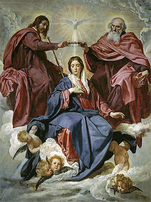 The Coronation of the Virgin, c.1641/44 | Velazquez | Painting Reproduction