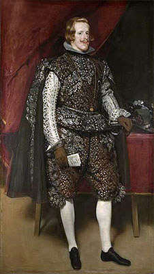 Philip IV in Brown and Silver, c.1631/32 | Velazquez | Gemälde Reproduktion