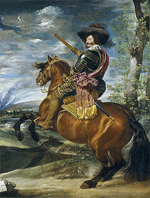 Equestrian Portrait of Don Gaspar de Guzman Count-Duke of Olivares, 1635 | Velazquez | Painting Reproduction