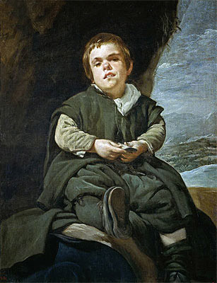 Francisco Lezcano 'The Boy from Vallecas', c.1640 by Velazquez | Painting Reproduction