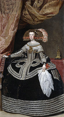 Maria de Austria, c.1652 by Velazquez | Painting Reproduction