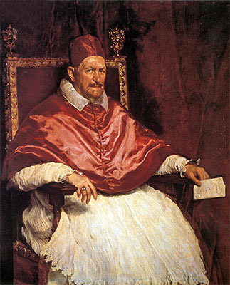 Pope Innocent X, c.1650 by Velazquez | Painting Reproduction