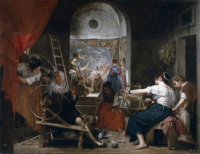 The Fable of Arachne, c.1657 by Velazquez | Painting Reproduction