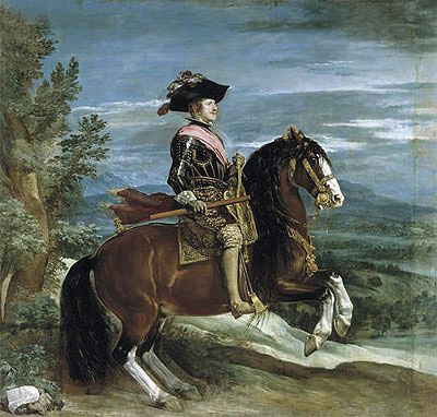Equestrian Portrait of Philip IV, c.1636 | Velazquez | Gemälde Reproduktion