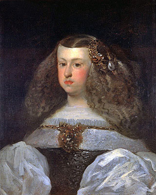 Dona Mariana of Austria, Queen of Spain, 1649 | Velazquez | Painting Reproduction