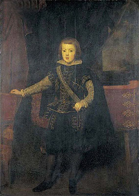 Prinz Baltasar Carlos in Schwarz und Silber, c.1640 von Velazquez | Gemälde-Reproduktion