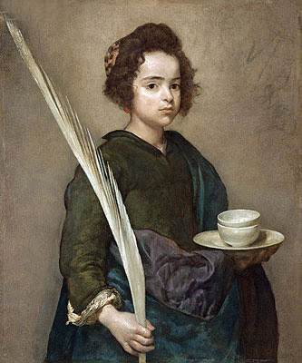 Heilige Rufina, n.d. von Velazquez | Gemälde-Reproduktion