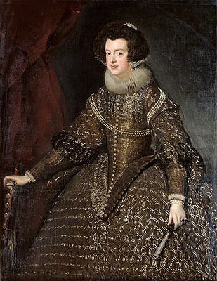 Queen Isabel of Spain, 1632 | Velazquez | Gemälde Reproduktion