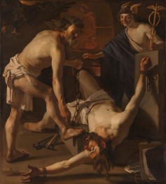 Prometheus Being Chained by Vulcan | Dirck van Baburen | Painting Reproduction
