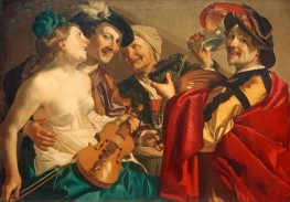 Concert (The Prodigal Son amongst the Prostitutes), 1623 by Dirck van Baburen | Painting Reproduction