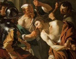The Crowning with Thorns, c.1622/23 by Dirck van Baburen | Painting Reproduction