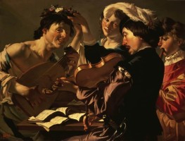 The Concert, c.1595/25 by Dirck van Baburen | Painting Reproduction