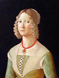 Portrait of a Woman, Undated von Ghirlandaio | Gemälde-Reproduktion