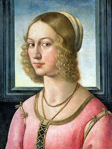 Portrait of Giovanna Tornabuoni, c.1485/88 | Ghirlandaio | Gemälde Reproduktion