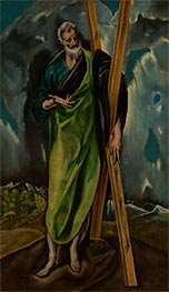 Der Heilige Andreas, 1600 von El Greco | Gemälde-Reproduktion