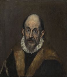 Porträt eines alten Mannes, c.1595/00 von El Greco | Gemälde-Reproduktion