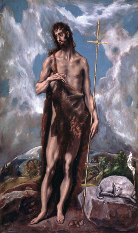 St John the Baptist, c.1600 | El Greco | Gemälde Reproduktion