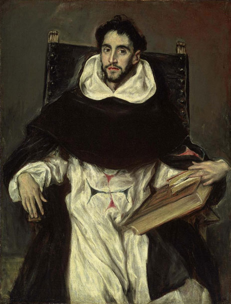 Portrait of Fray Hortensio Felix Paravicino, 1609 | El Greco | Gemälde Reproduktion