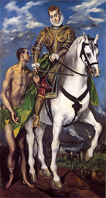 Saint Martin and the Beggar, c.1597/99 | El Greco | Gemälde Reproduktion