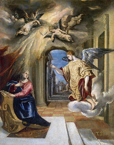 Die Verkündigung, c.1570 | El Greco | Gemälde Reproduktion