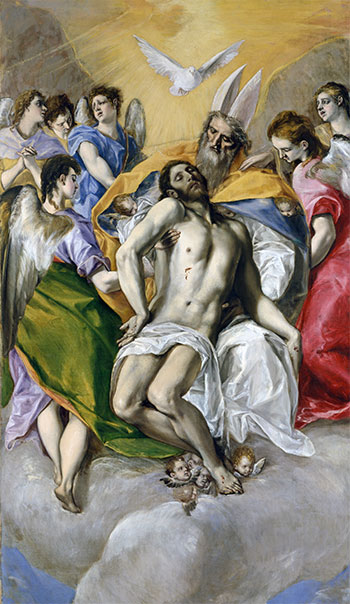 Die Heilige Dreifaltigkeit, c.1577/79 | El Greco | Gemälde Reproduktion