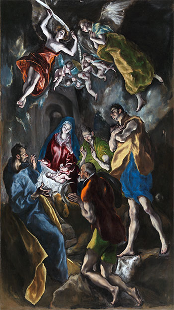 Anbetung der Hirten, c.1612/14 | El Greco | Gemälde Reproduktion