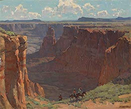Blue Canyon, c.1930/40 by Edgar Alwin Payne | Painting Reproduction